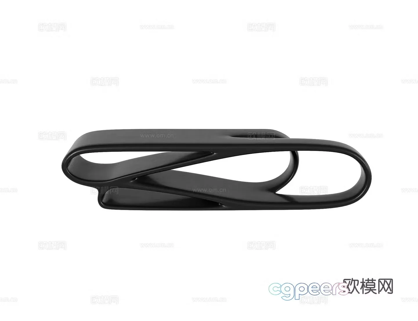 Modern bench special shaped stool art stool 3d model