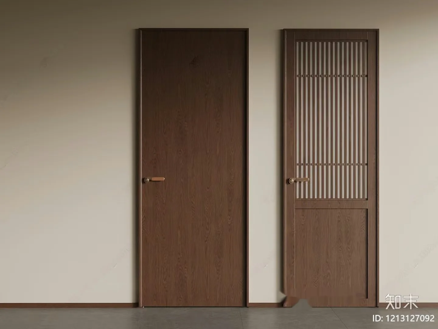 Wooden Doors 3D Model – 12798 – VRAY Render