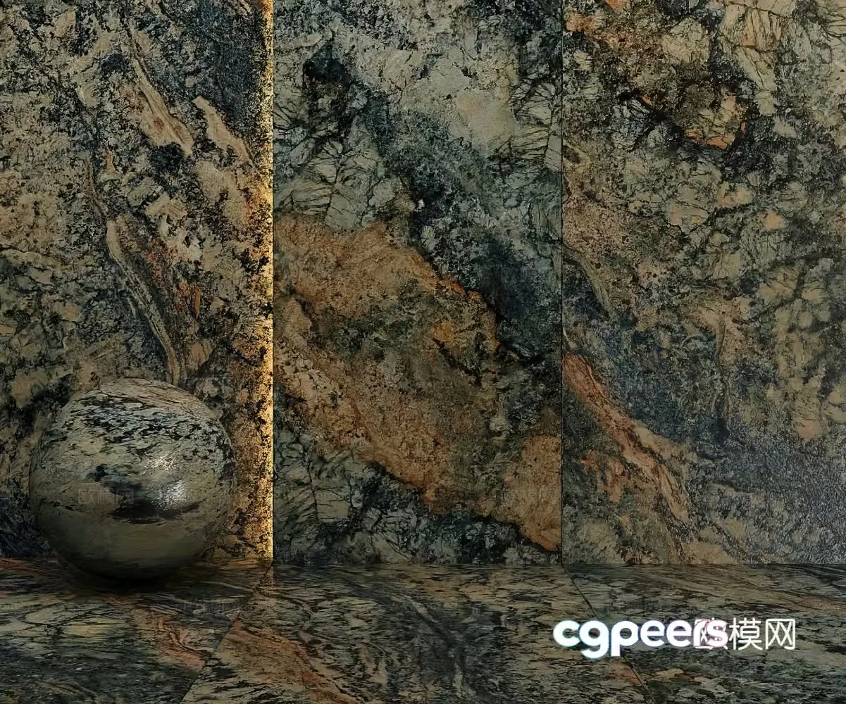 Luxury stone marble 3d model