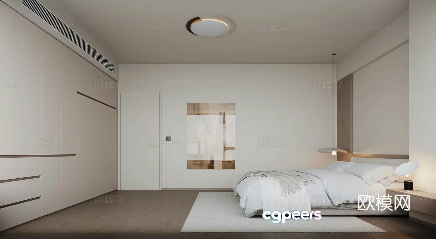 Modern bedroom 3d model