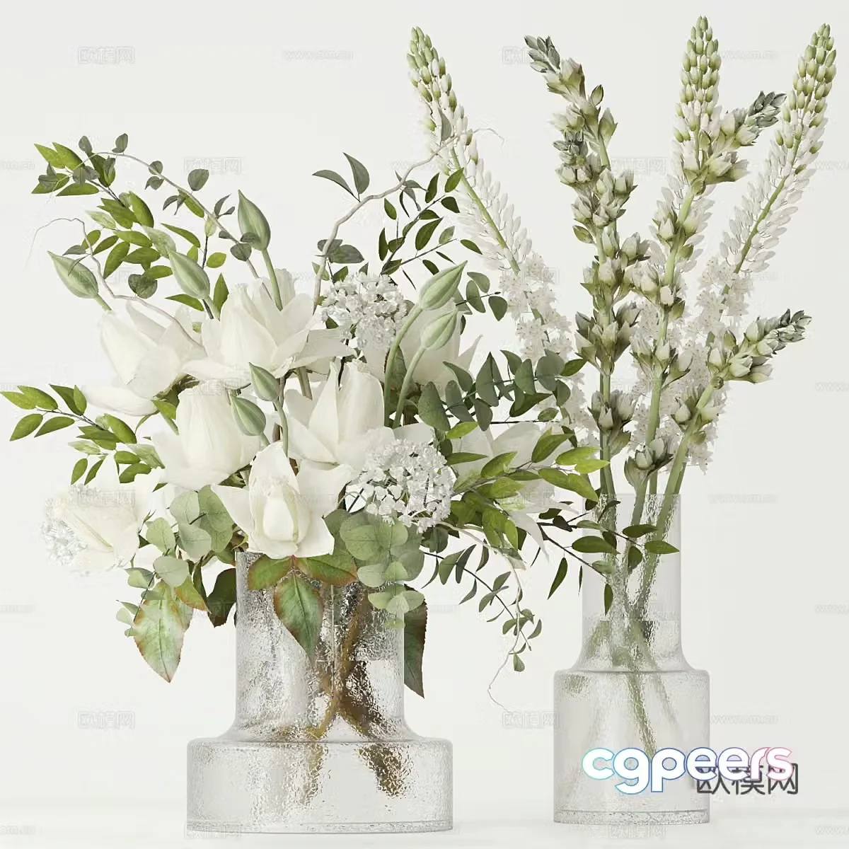 Vase flowers 3d model