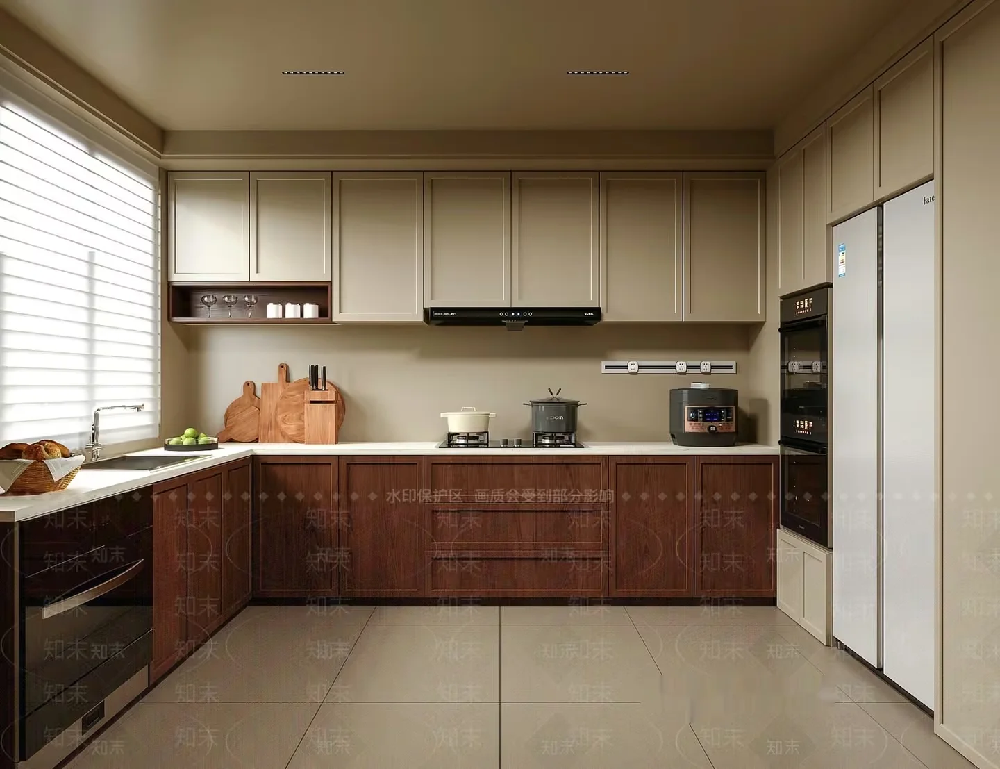 A Modern Kitchen 3D Model – 12273 – VRAY Render