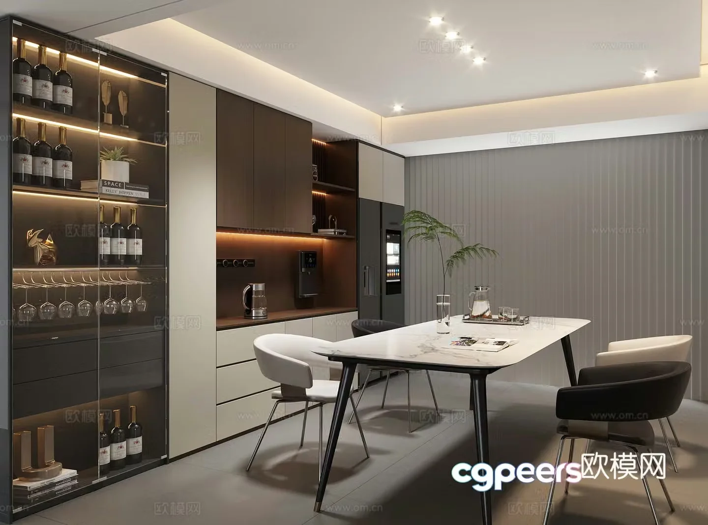 Modern restaurant 3d model