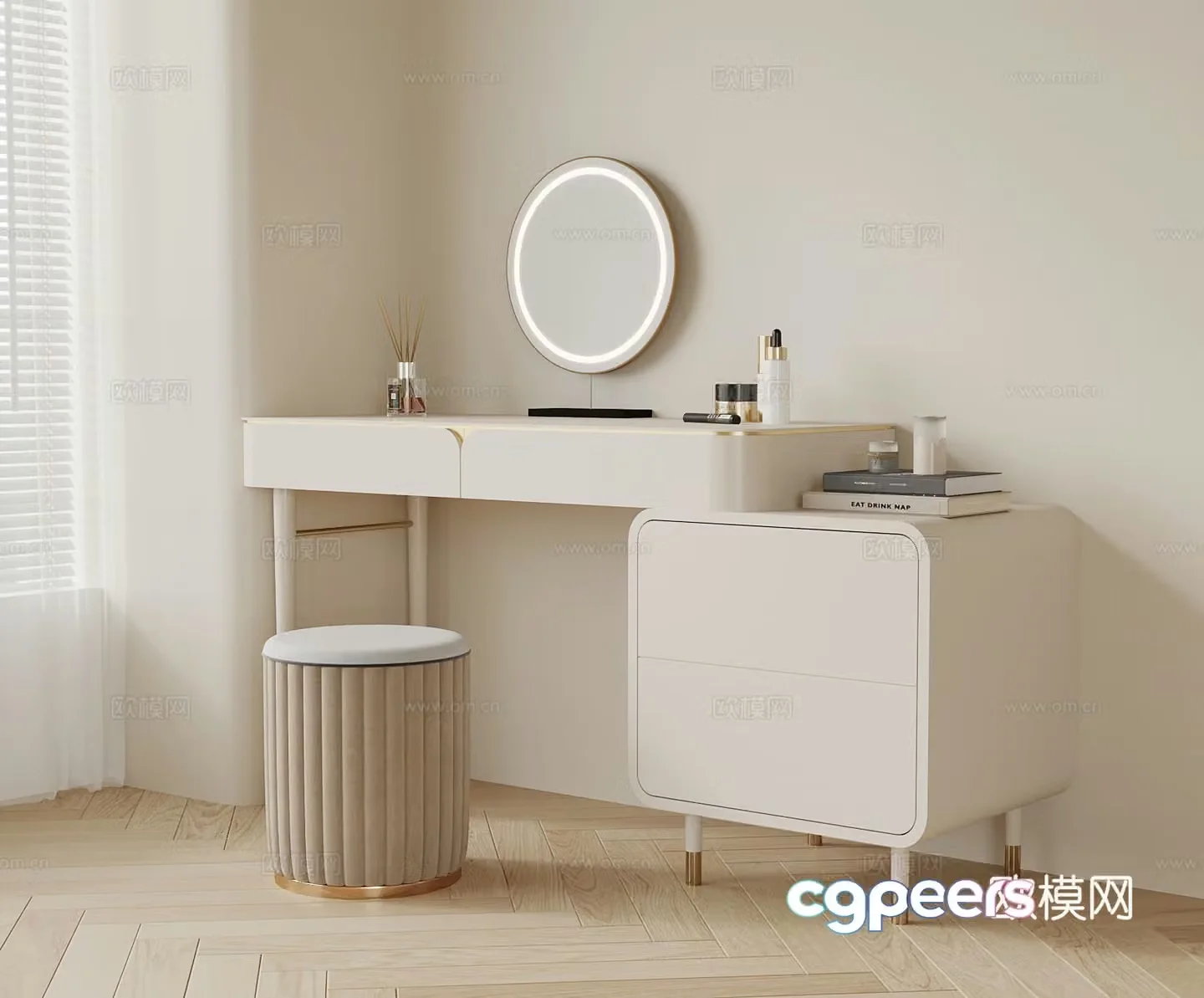 Modern dressing table 3d model