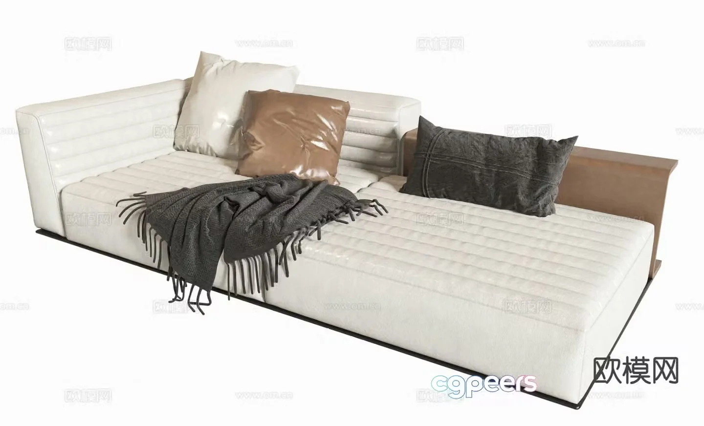 Modern chaise longue 3d model