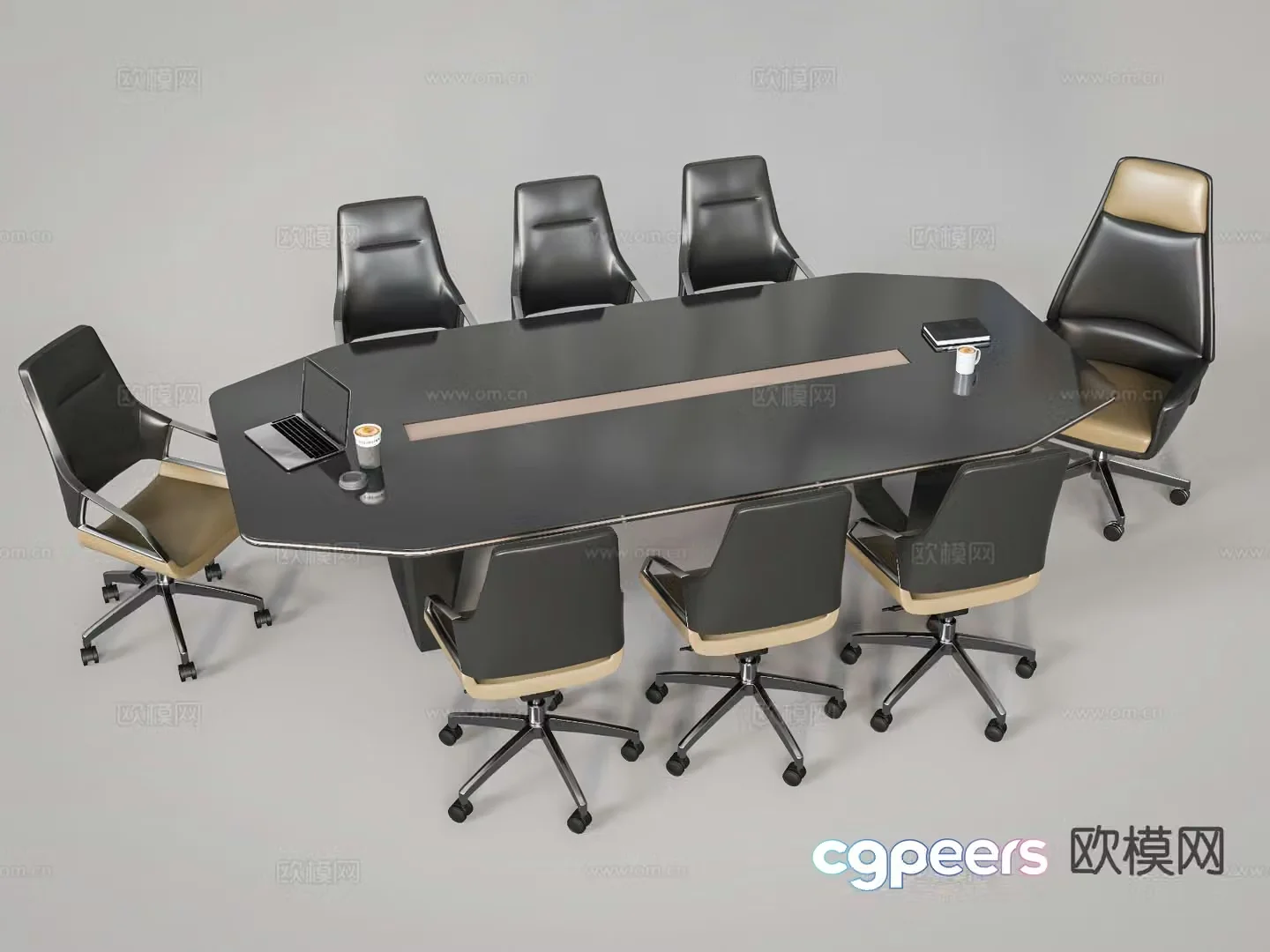 Modern conference table conference table 3d model