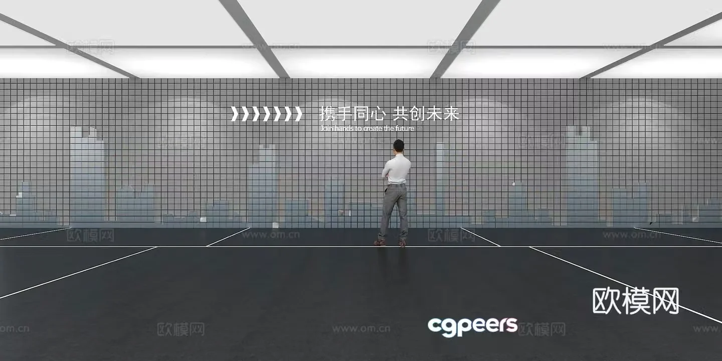 Cultural wall Corporate culture wall Display wall Classroom Exhibition hall Campus culture Corridor 3D model