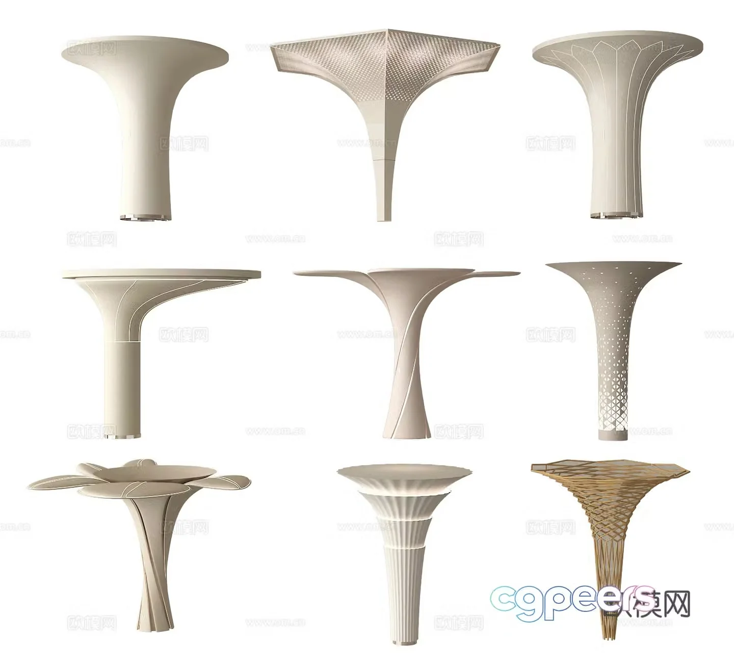 Column Decorative column Modeling column Special-shaped column 3D model