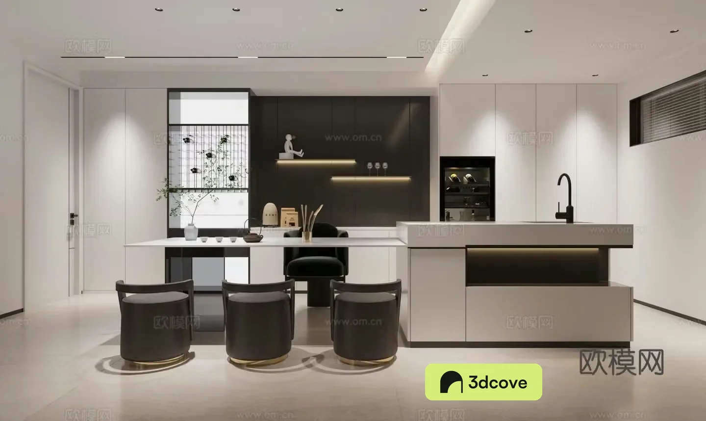Modern tea room
