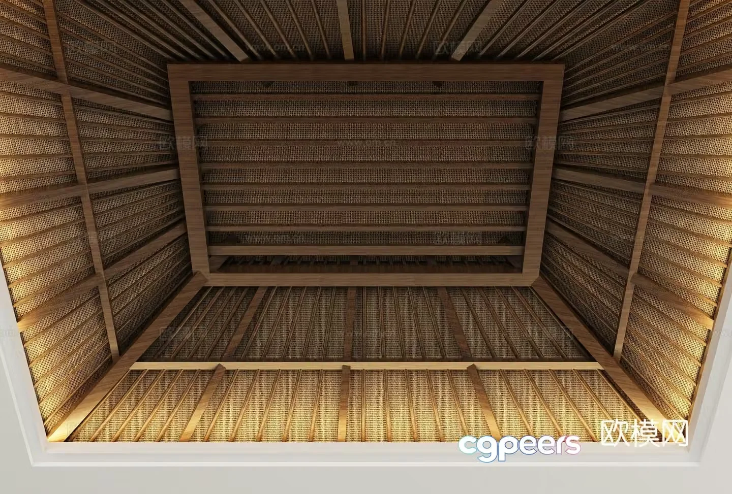 New Chinese style ceiling 3D model