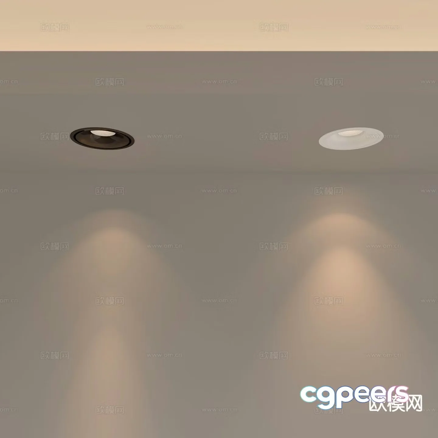 Modern downlight spotlight 3d model