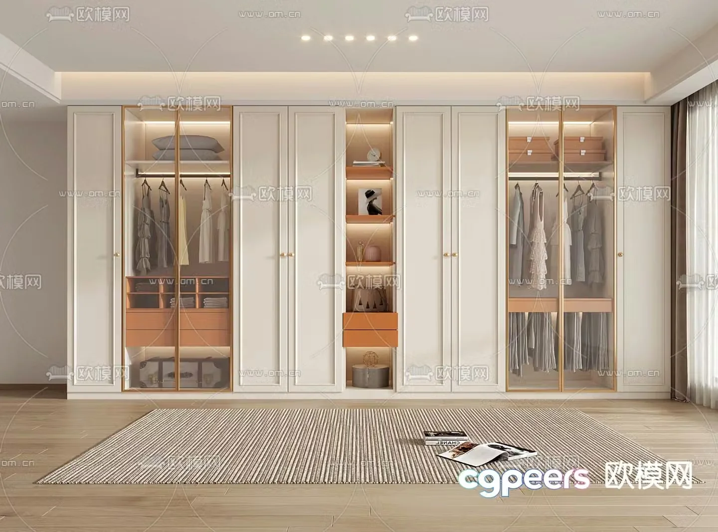French wardrobe 3d model