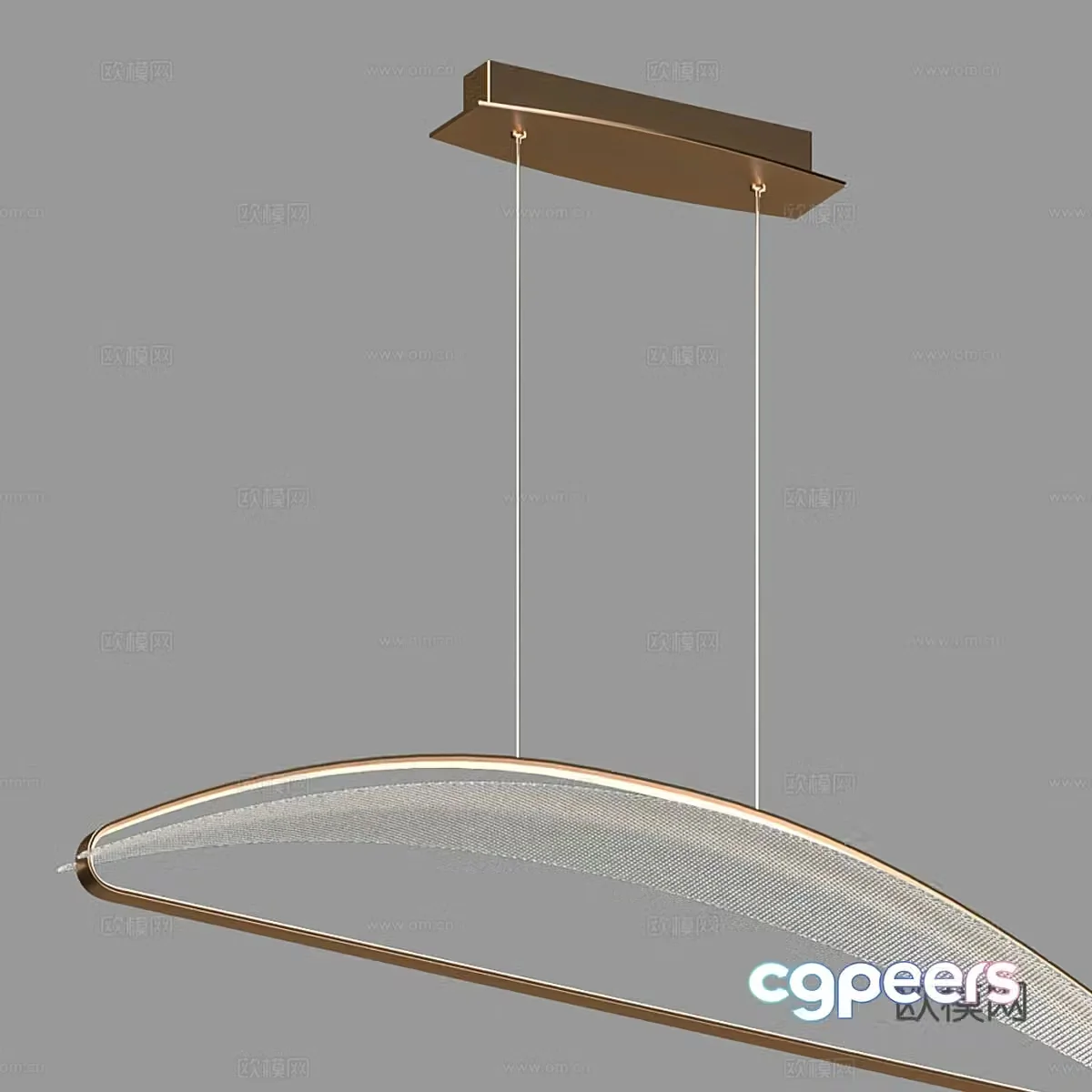 Modern simple chandelier model chandelier 3d model