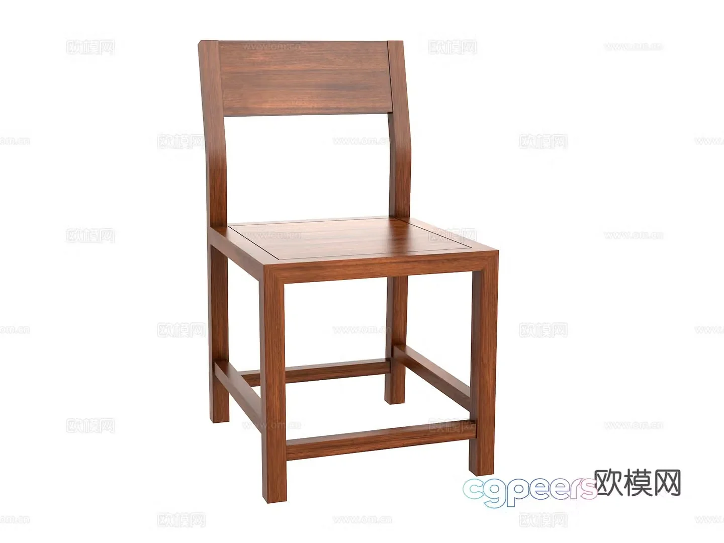 New Chinese dining chair 3D model