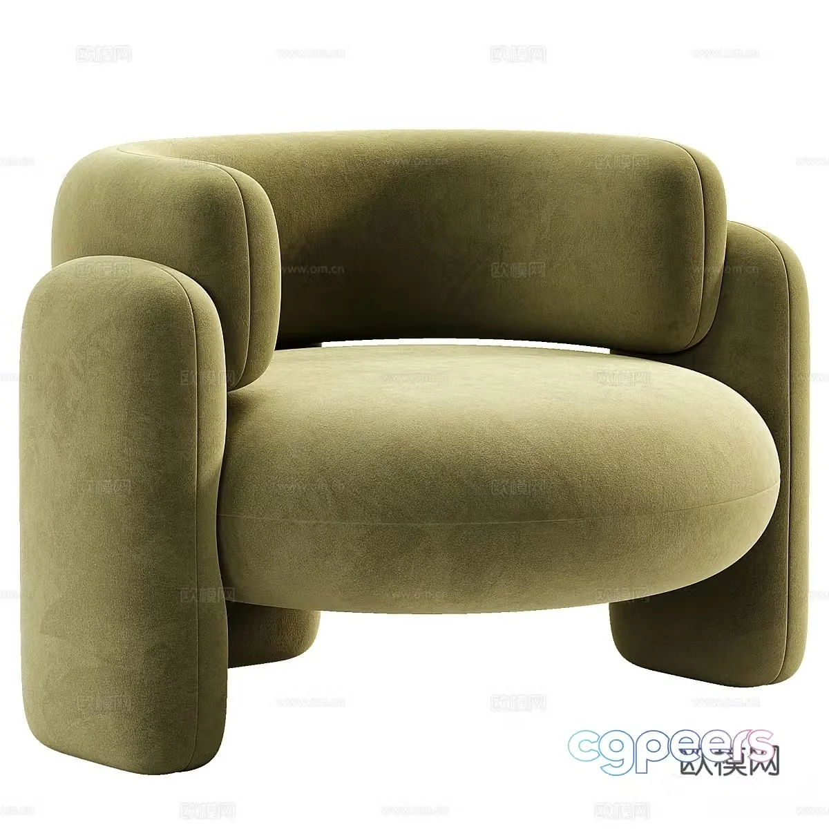 Single sofa leisure sofa 3d model