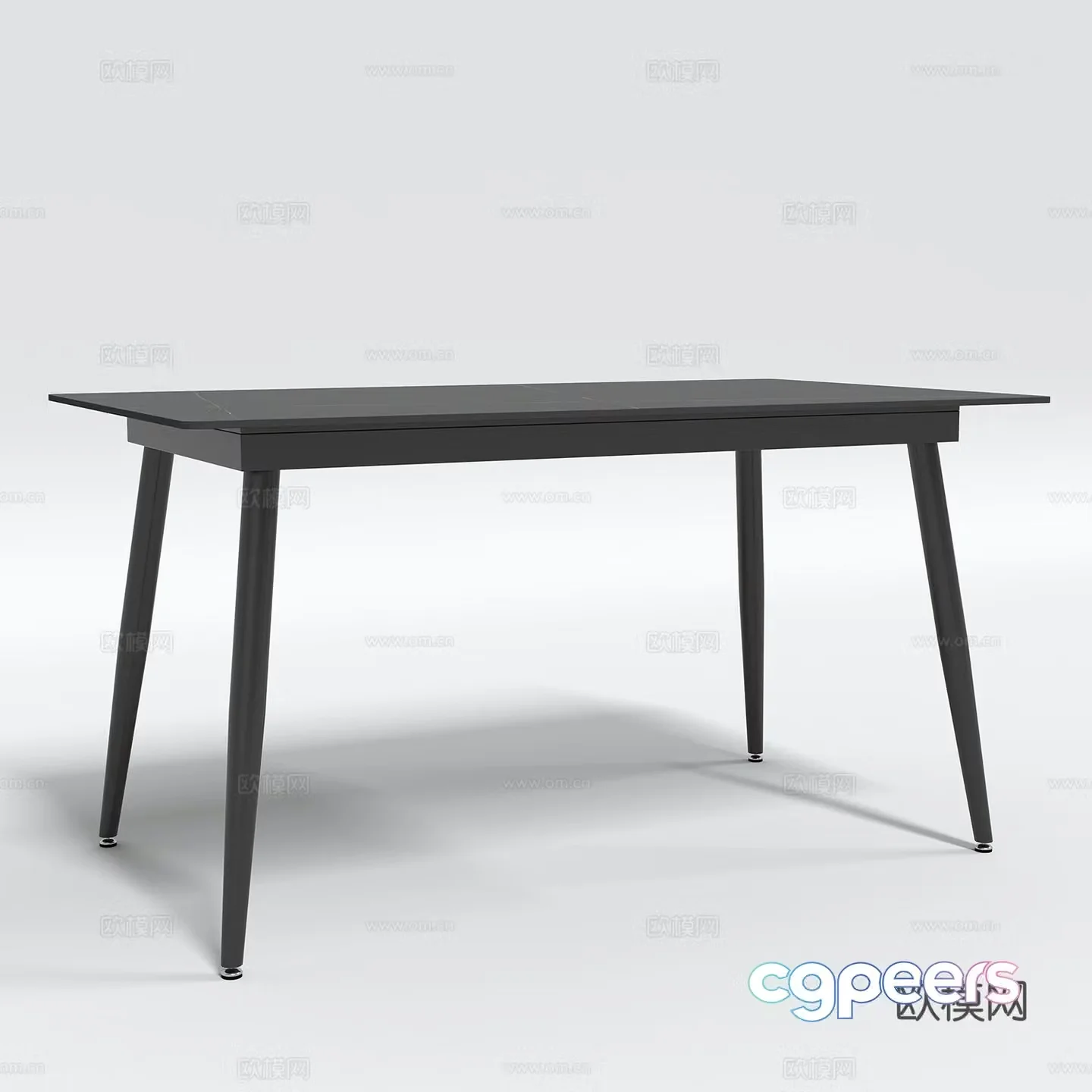 Modern dining table 3d model