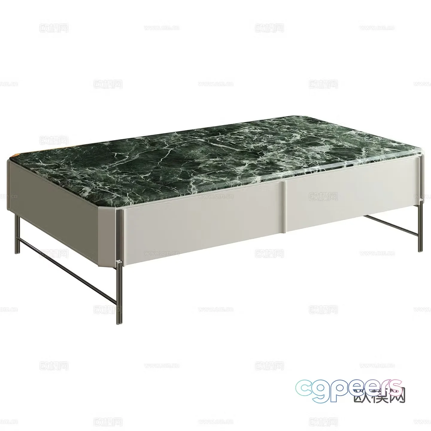 Modern marble coffee table 3d model