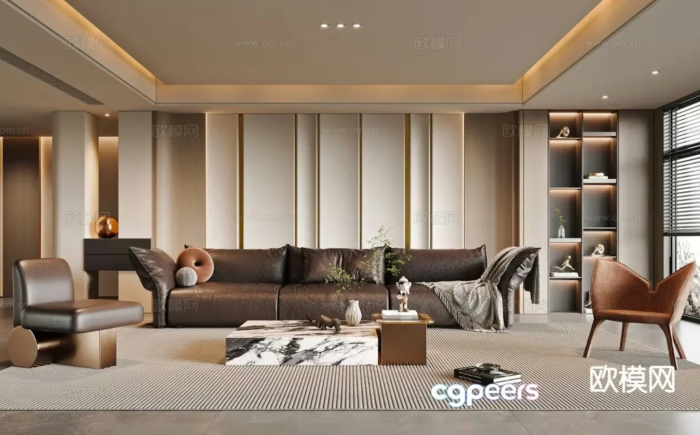 Italian living room 3d model