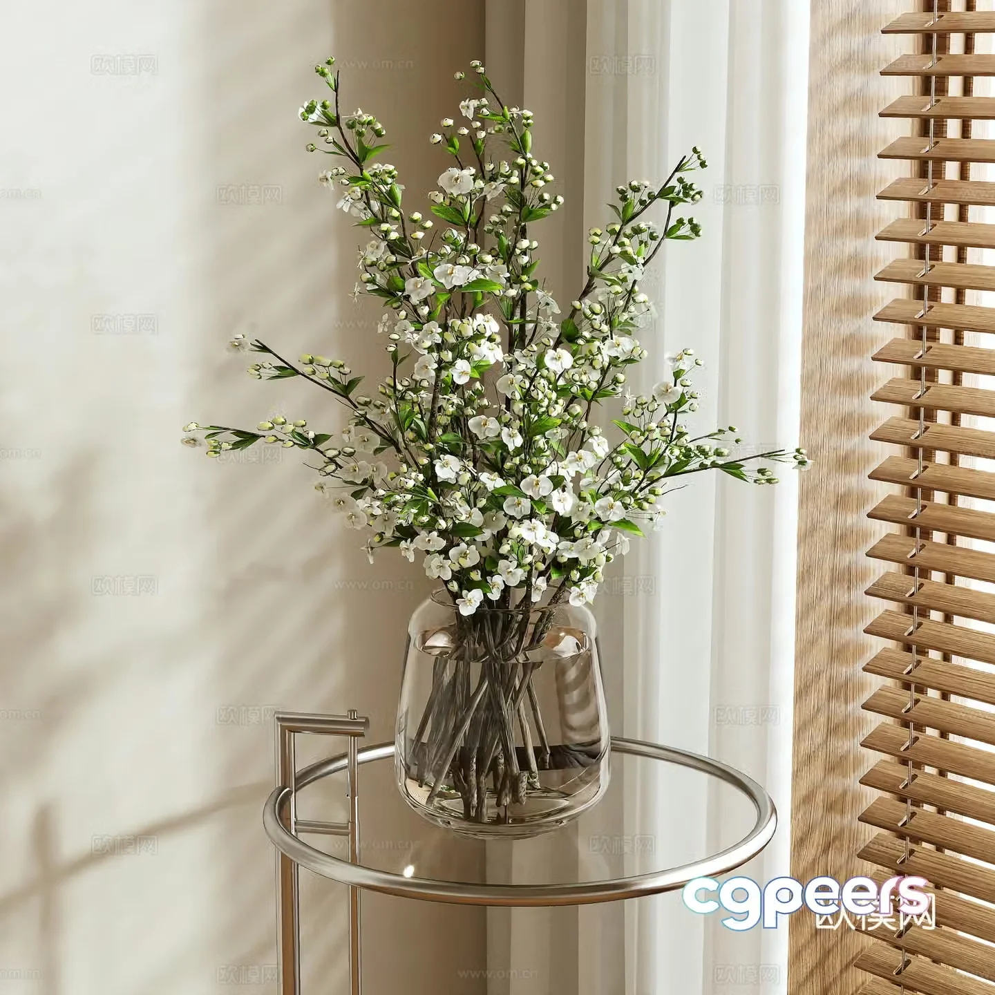 Vase Flower Art Flower Arrangement 3D Model