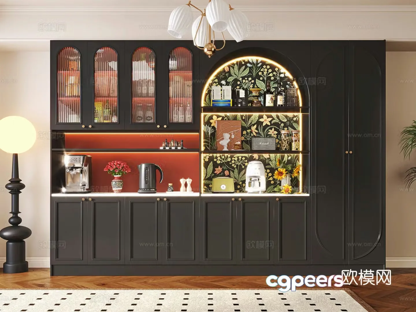 Middle-aged sideboard 3D model