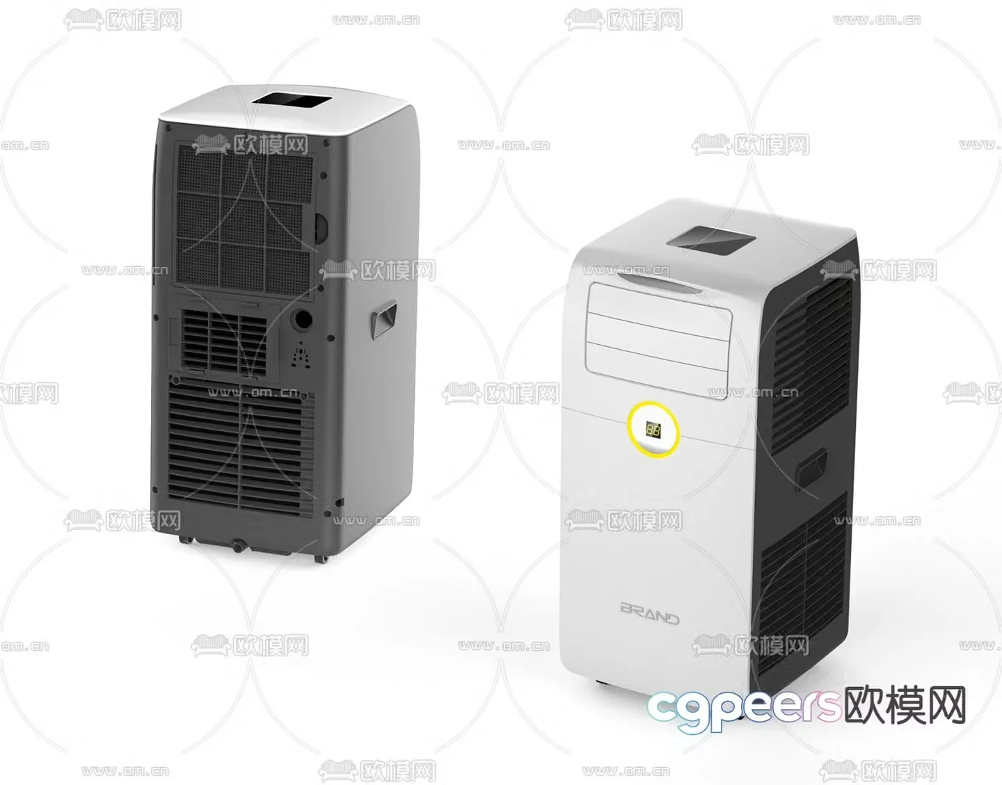 Modern mobile air conditioning 3d model