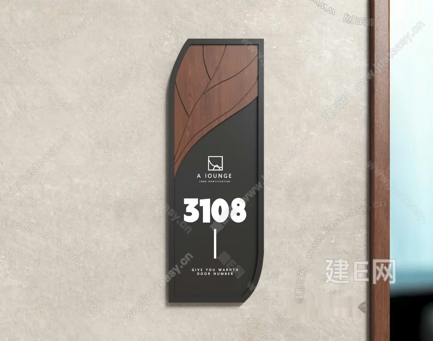 A Lounge Sign 3D Model – 12715 – VRAY Render