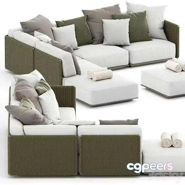 3ds Max Free – EDDY OUTDOOR SOFA 2 by FLEXFORM