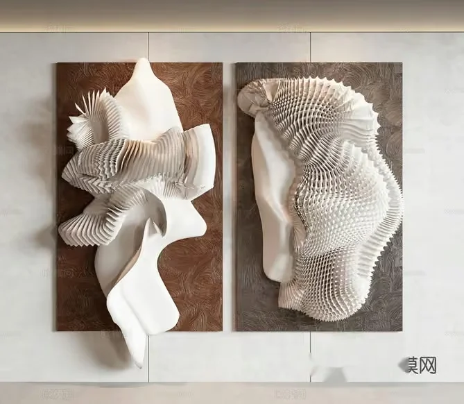 Abstract Art Pieces 3D Model – 6777 – VRAY Render