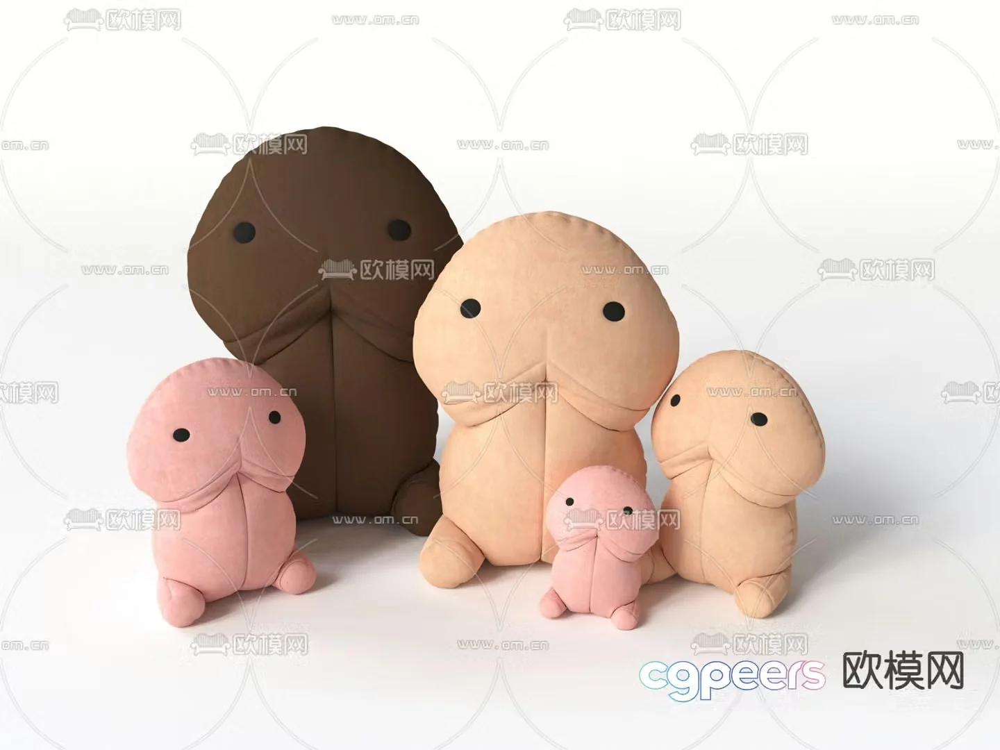 Modern children’s stuffed toy 3d model