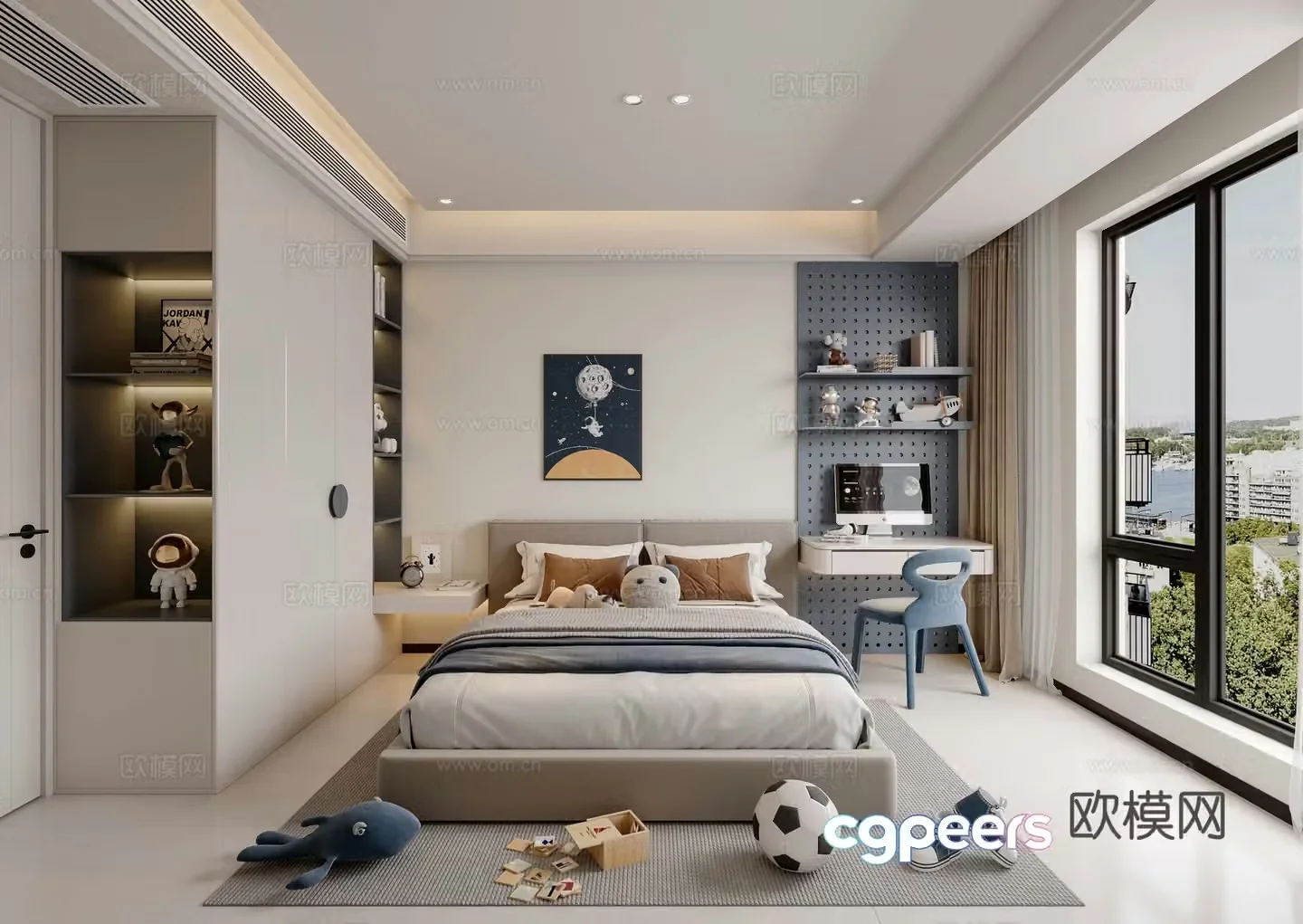 Modern bedroom 3d model