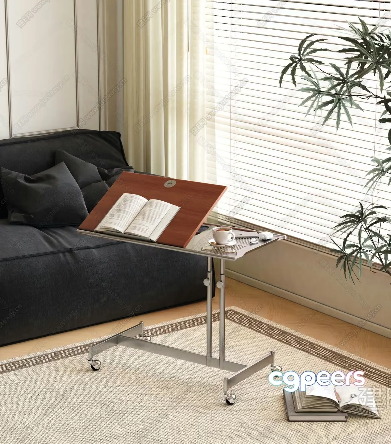 A Mobile Laptop Desk 3D Model – 14026 – VRAY Render