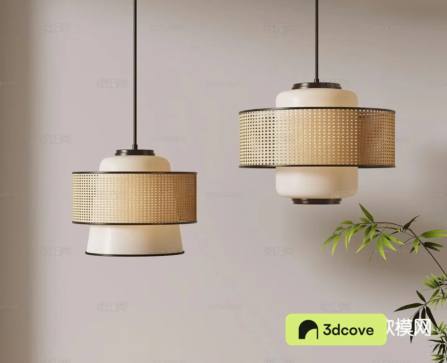 Wabi-sabi style chandelier
