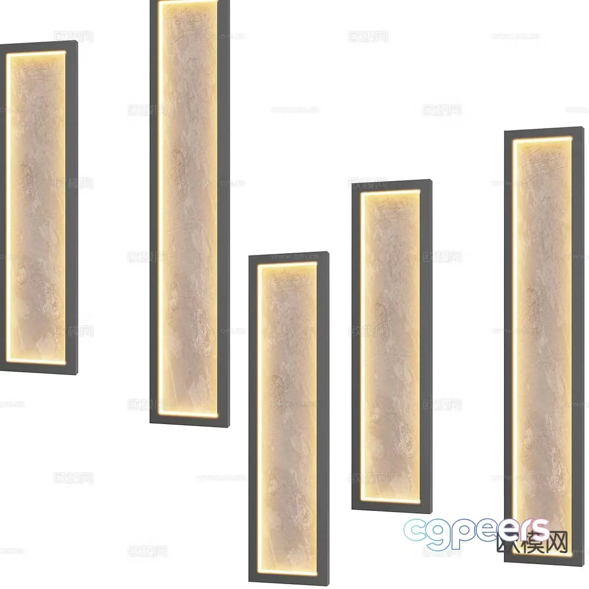Simple wall lamp 3d model