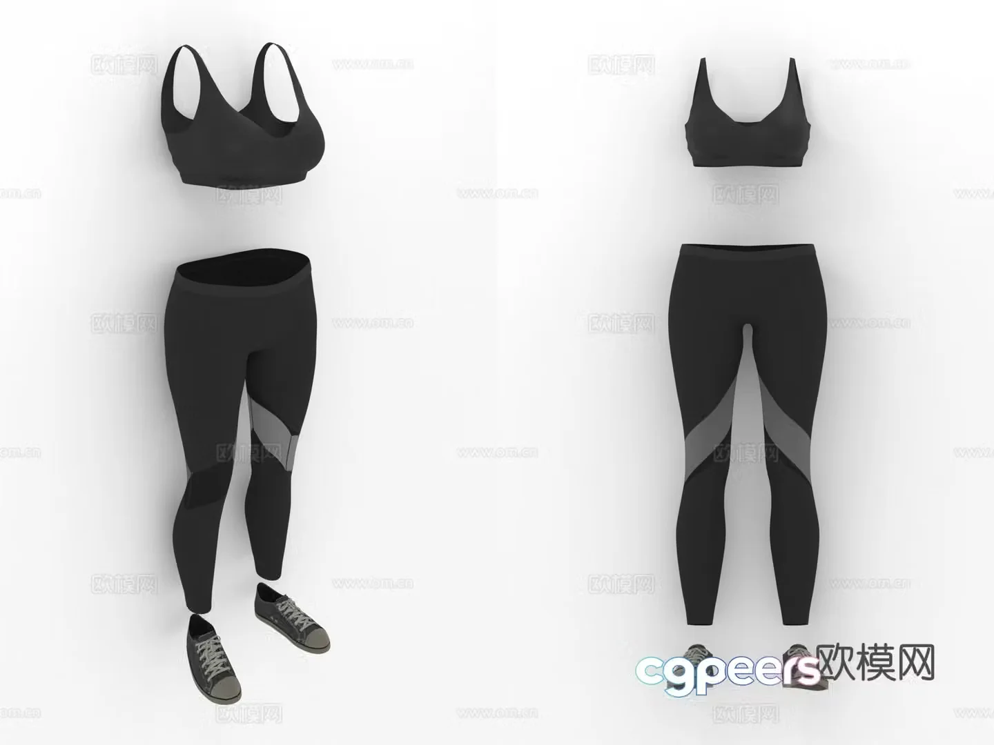 Sportswear Yoga Clothing Outfits Women’s Clothing Women’s Clothing 3D Model