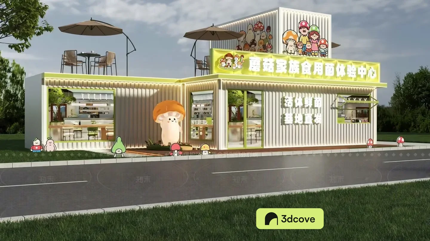 Modern Cartoon Restaurant