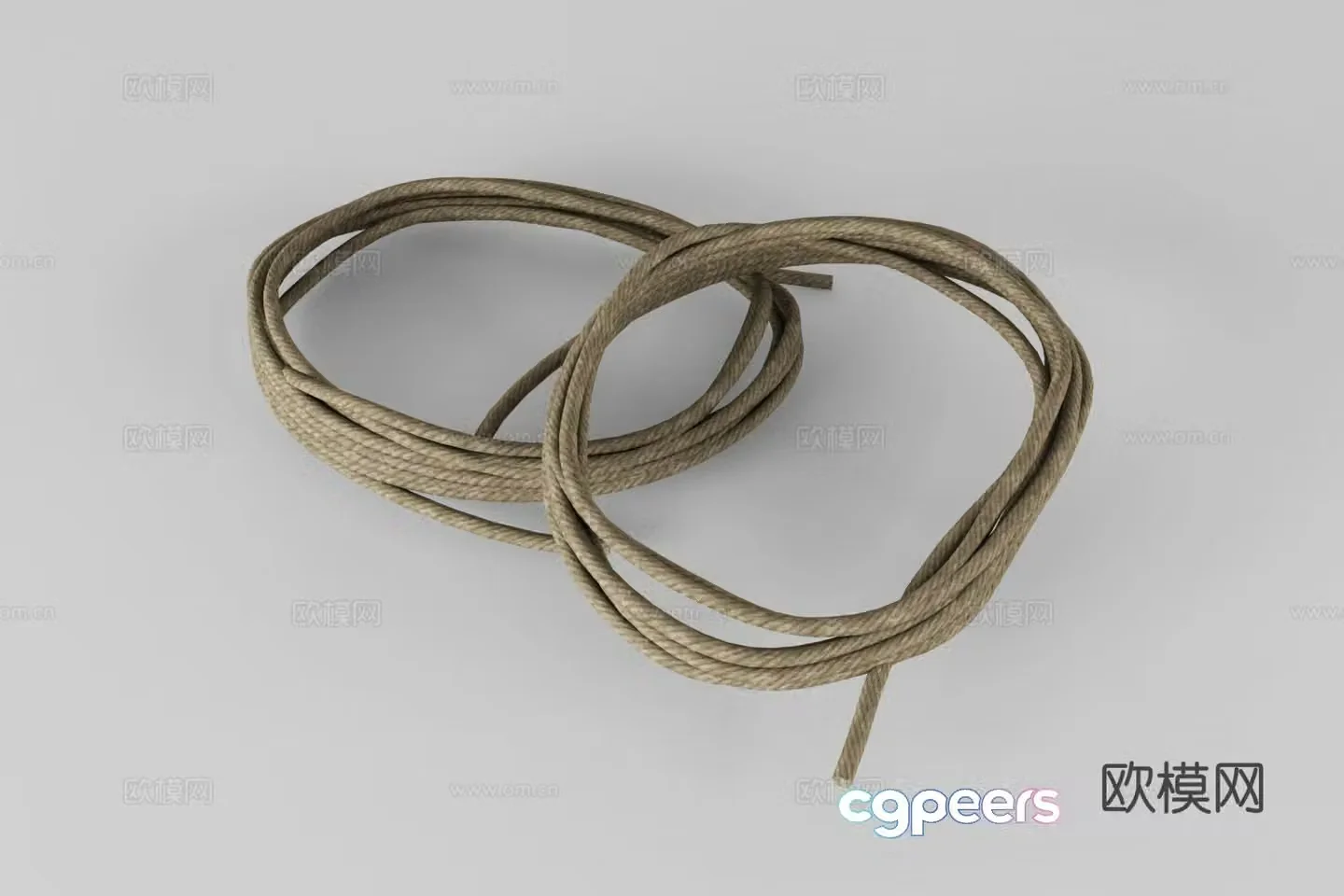 rope binding rope hemp rope 3d model