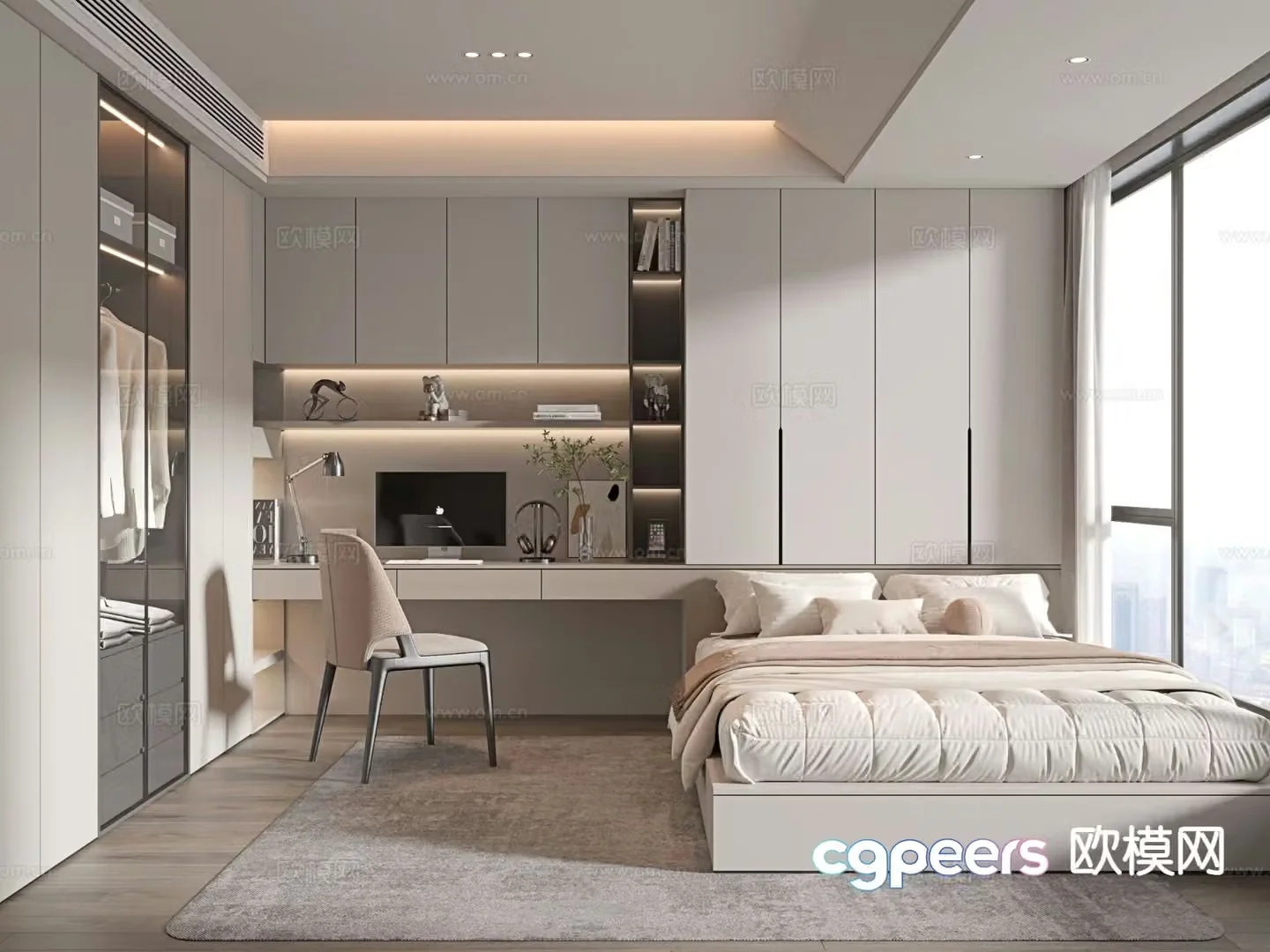 3d model of tatami bedroom and second bedroom