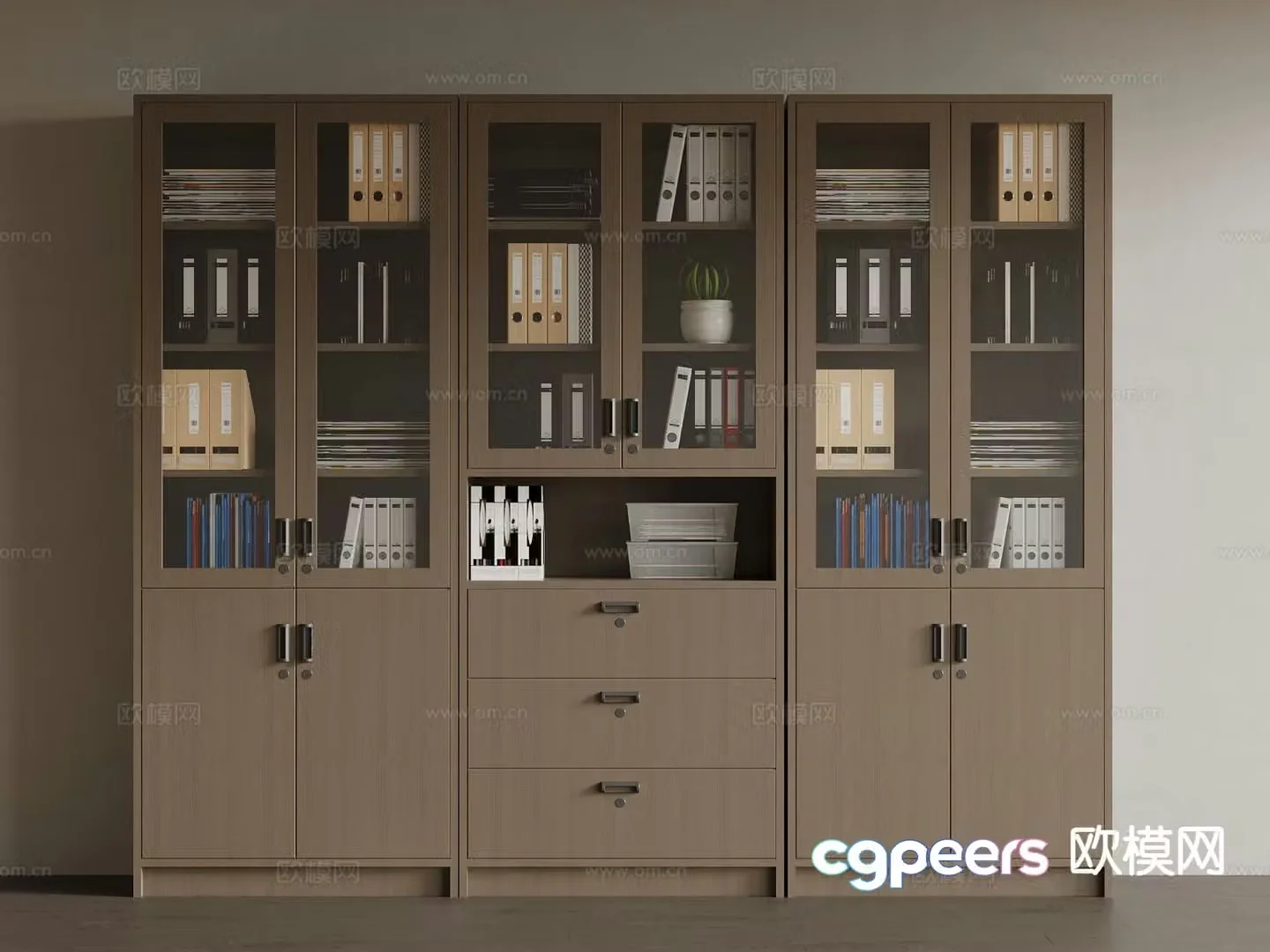 Office supplies file cabinet information cabinet file cabinet 3d model