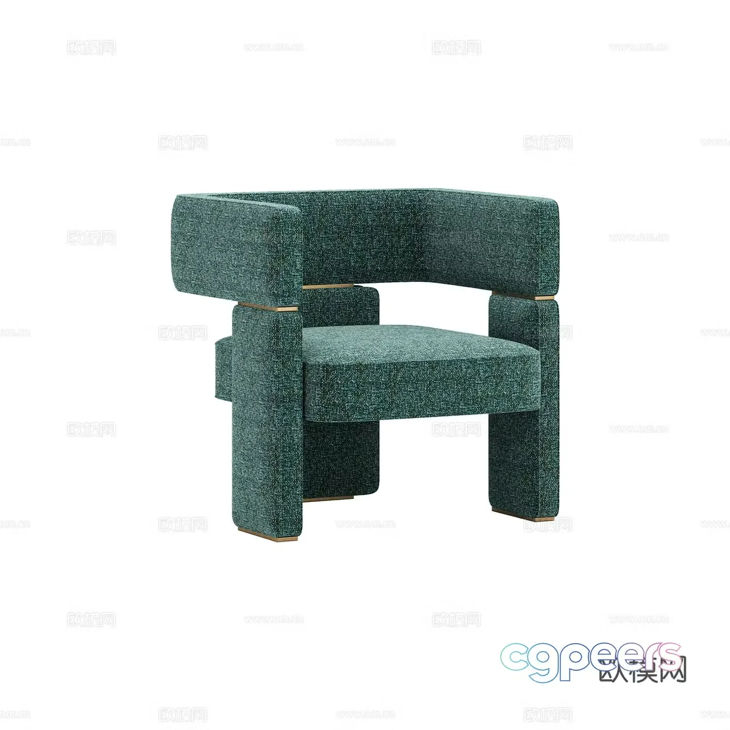 Modern chair leisure chair 3d model