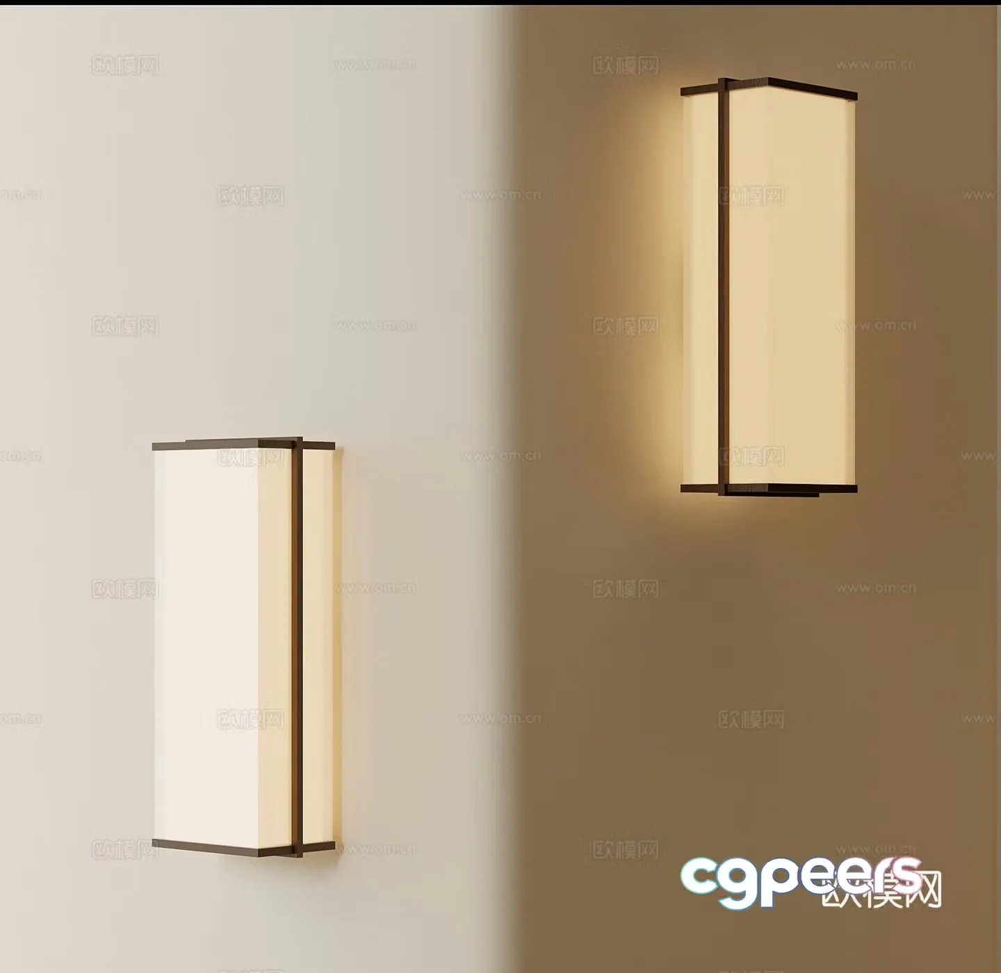 New Chinese wall light 3D model