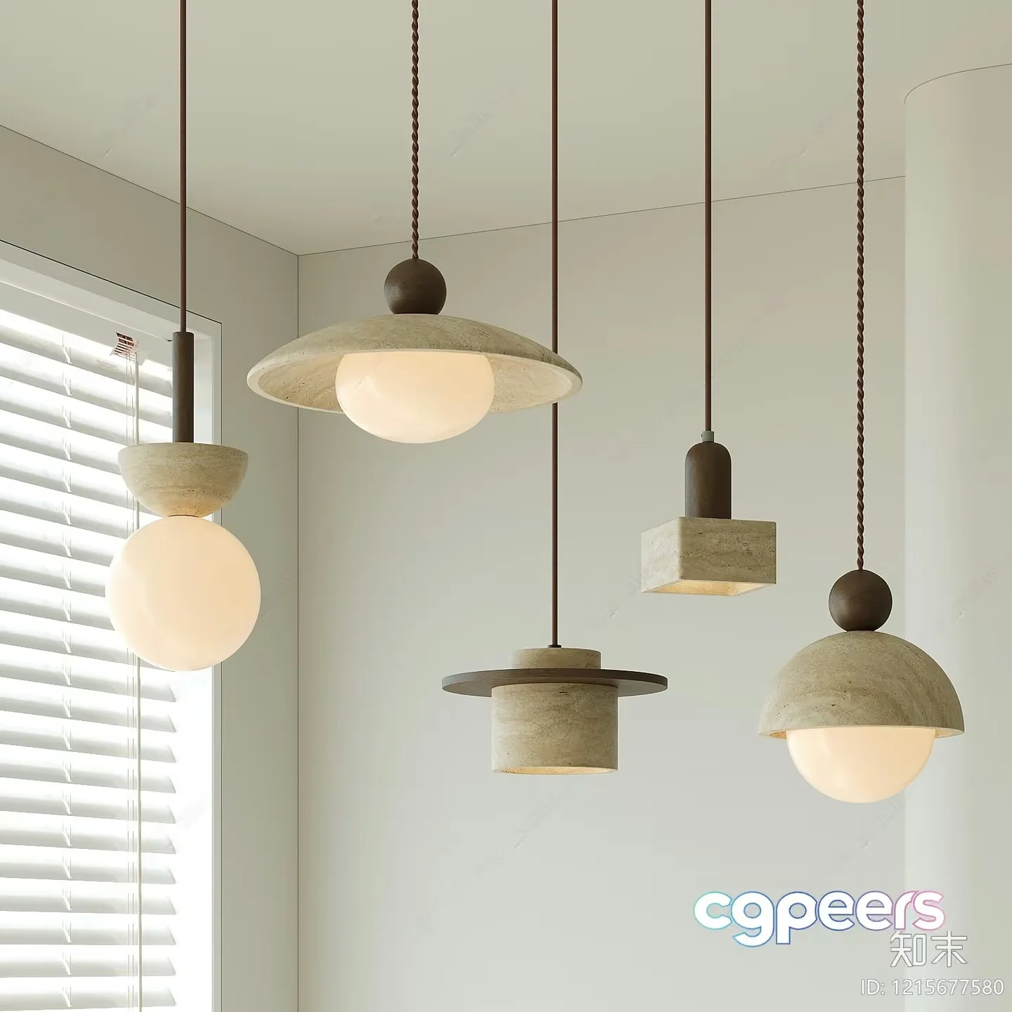 Modern Hanging Lights 3D Model – 13886 – VRAY Render