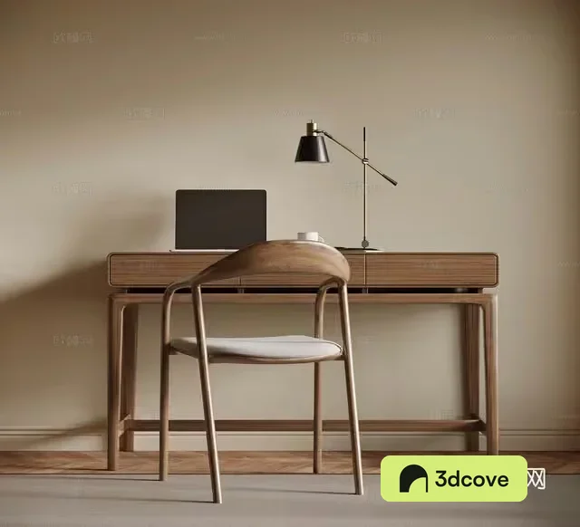 Wooden Desk And Chair