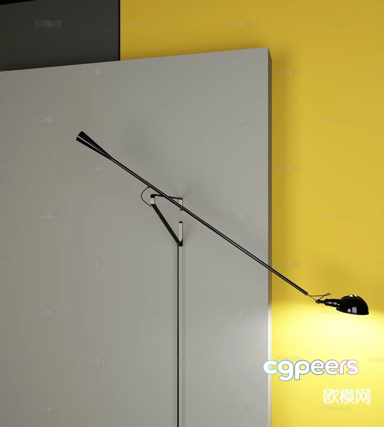 Modern wall light 3d model