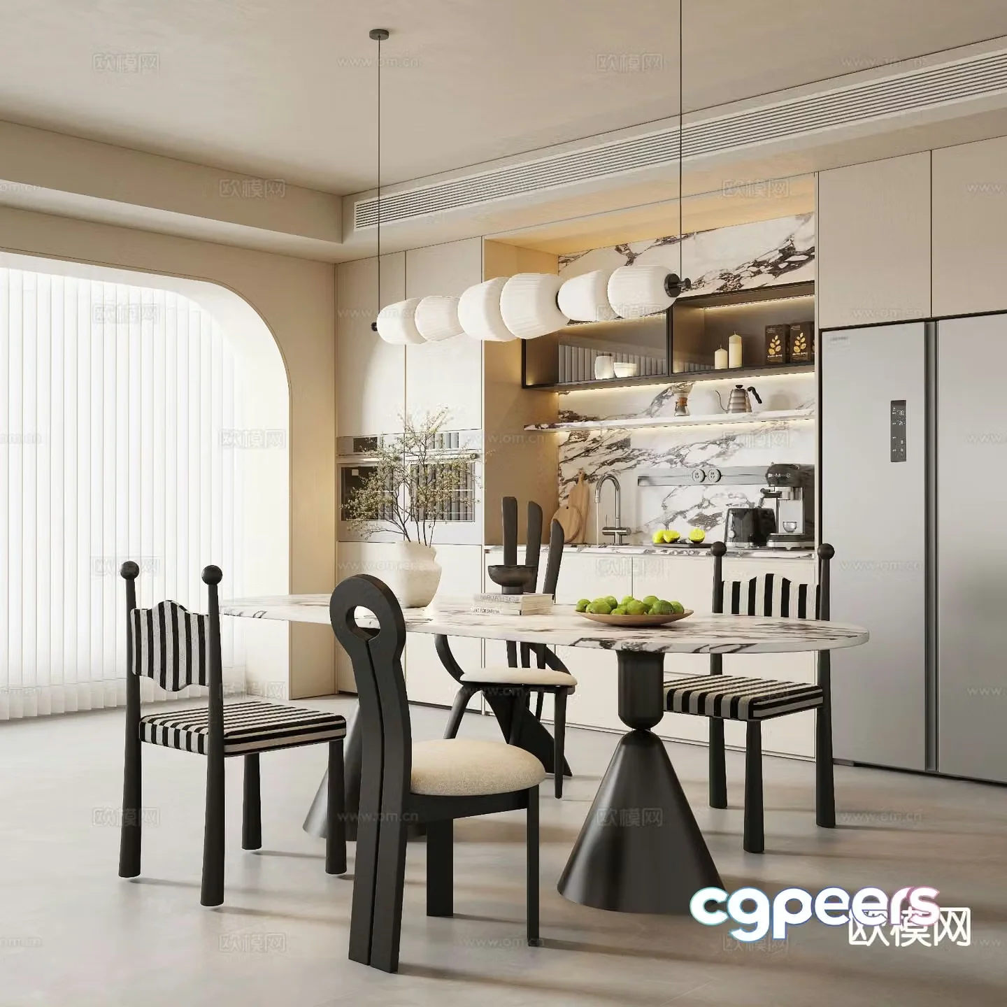 French restaurant 3d model