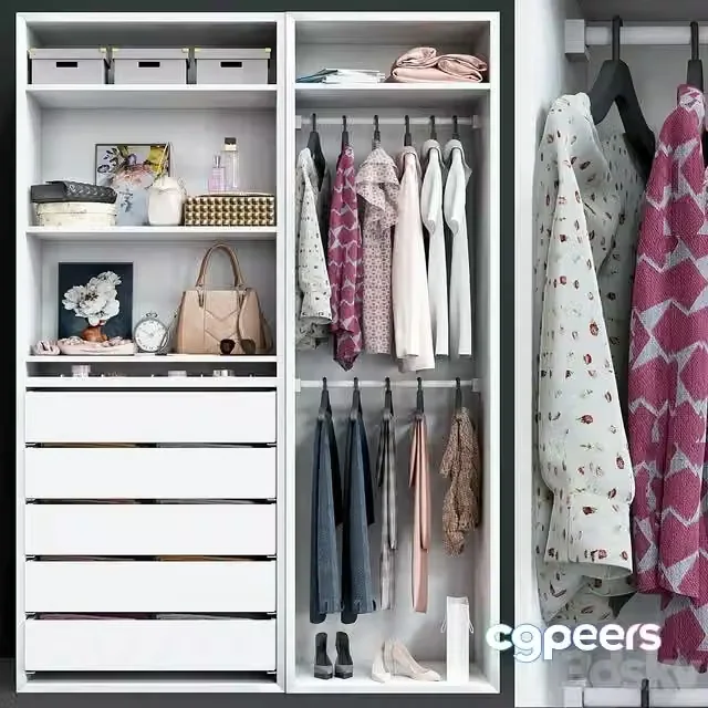 3ds Max Free – Wardrobe Ikea Pax