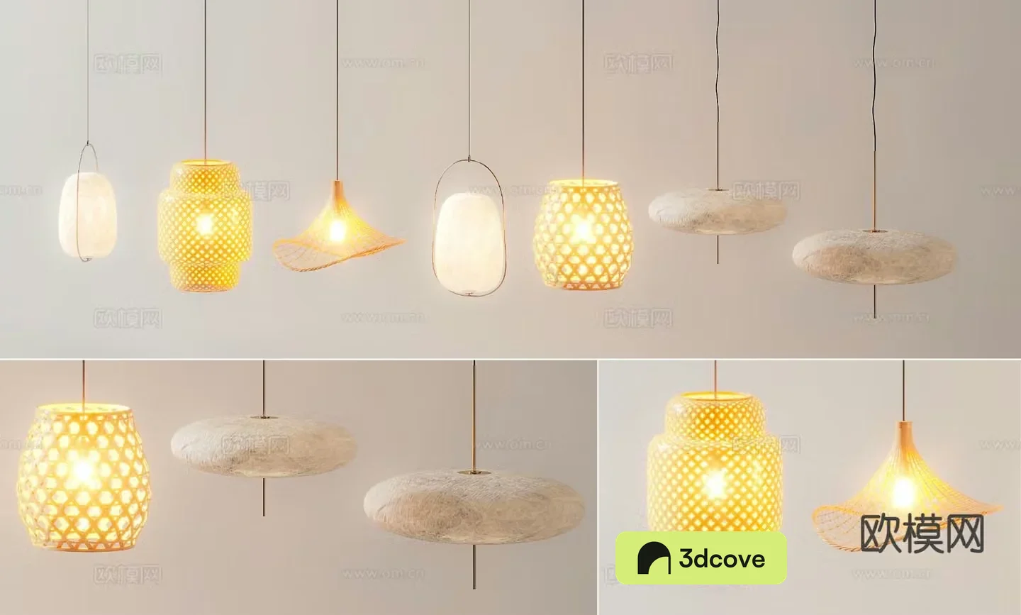 Wabi Sabi small chandelier bedside small chandelier