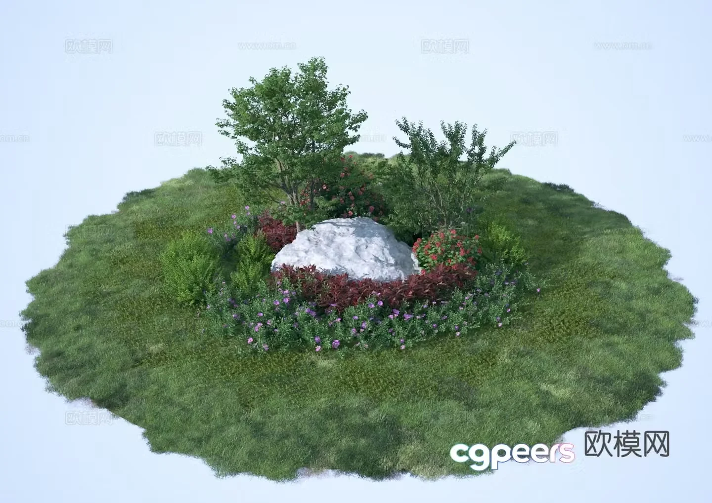 Plants shrubs flowers plants shrubs 3d model