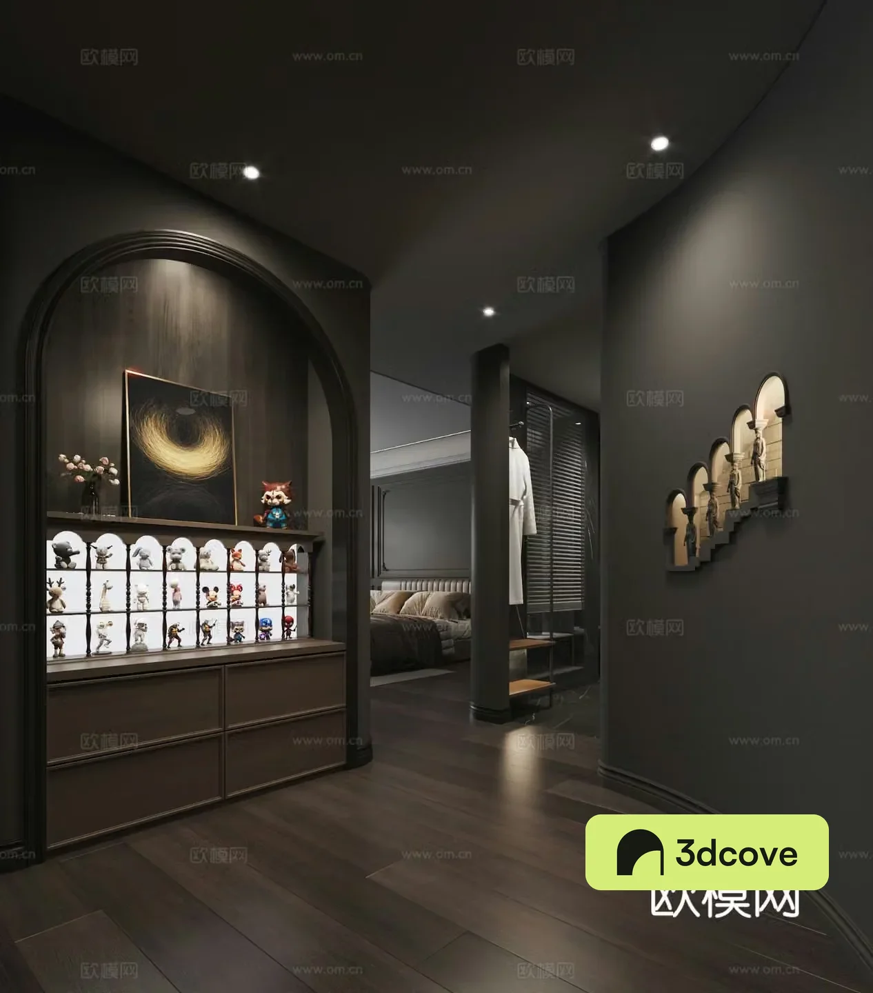 French bedroom aisle
