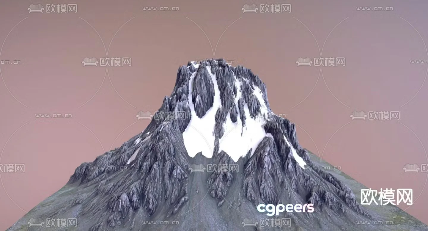 mountains mountains peaks 3d model