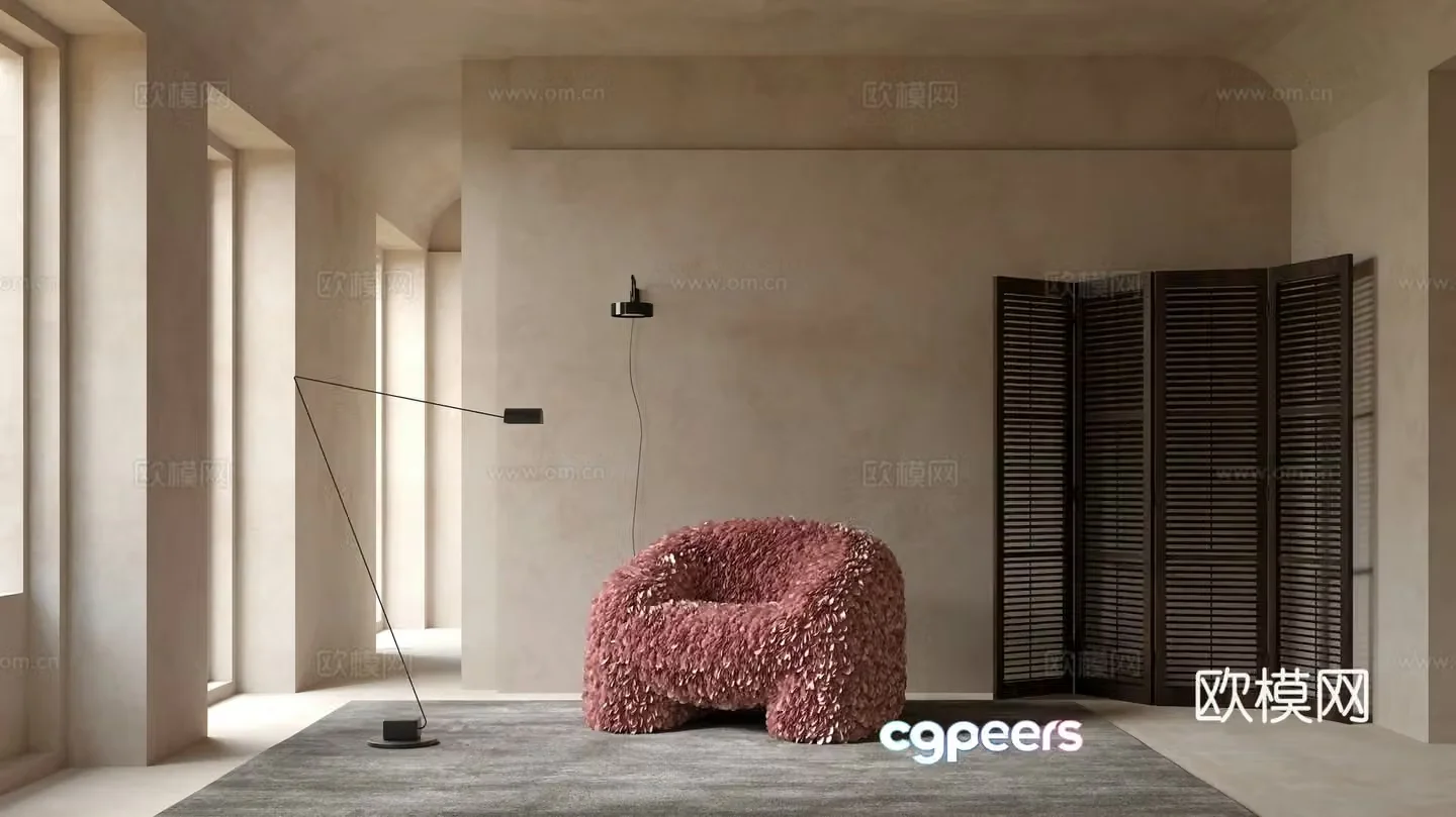 Moooi modern lounge chair 3d model